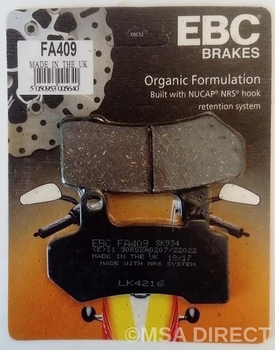 Ebc organic rear brake - organic, pads