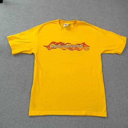 Harley davidson shirt yellow - harley-davidson, t-shirt