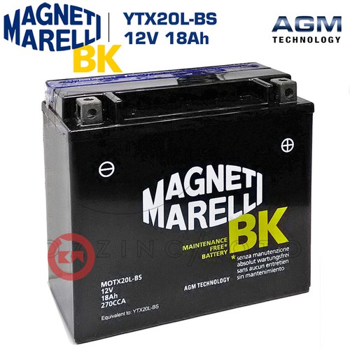 Marelli battery ytx20l - marelli,