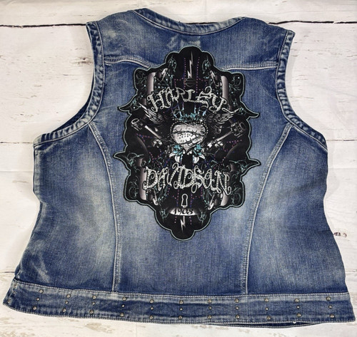 Y2k harley davidson vest - davidson,