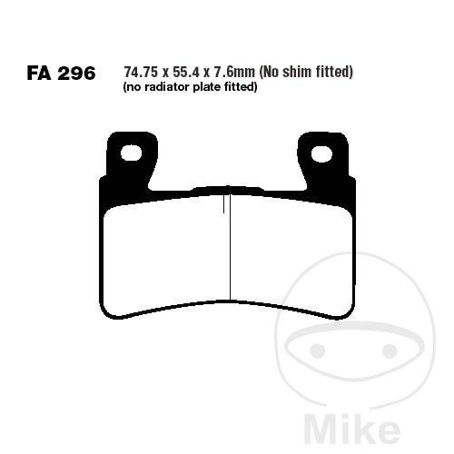 Brake pads sinter - pads, ebc