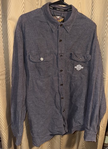 Harley davidson mens gray long - davidson,