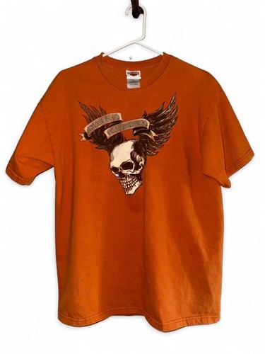 Harley davidson orange graphic - davidson,