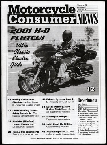 July 2001 motorcycle consumer - 2001,
